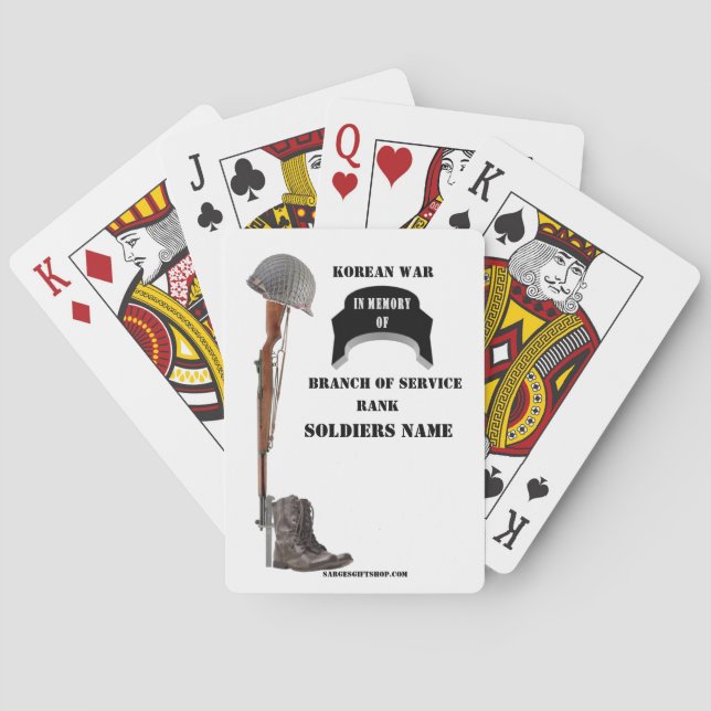 KOREANER KRIEG SPIELKARTEN (Rückseite)