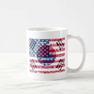 Koreanisch-Amerikanische Flaggen-Tasse Tasse