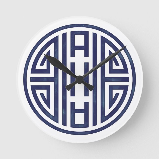 Koreanisch - Blau- und Weiße Uhr (Vorderseite)