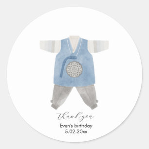 Koreanisch Hanbok danke Ihnen für Ihren Aufkleber