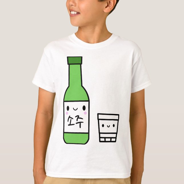 Koreanisch I Liebe Soju Kawaii Ästhetik T-Shirt (Vorderseite)