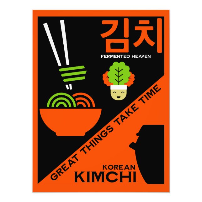 Koreanisch Kimchi Kitchen Art Fotodruck (Vorne)