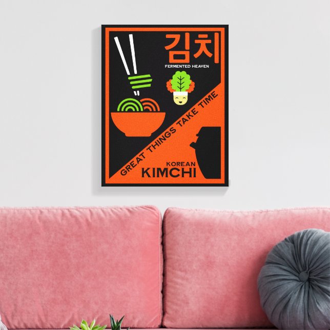 Koreanisch Kimchi Kitchen Art Leinwanddruck (Insitu (Wohnzimmer))