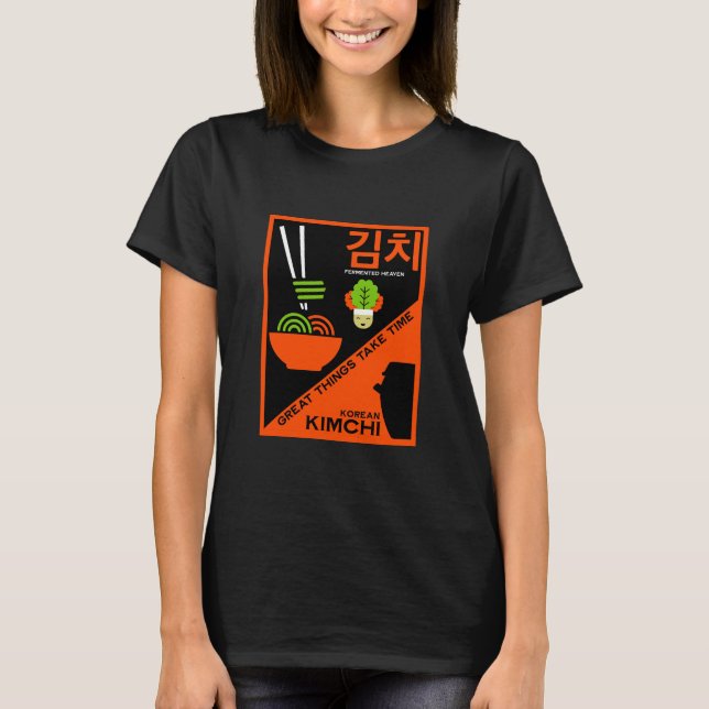 Koreanisch Kimchi Kitchen Art T-Shirt (Vorderseite)