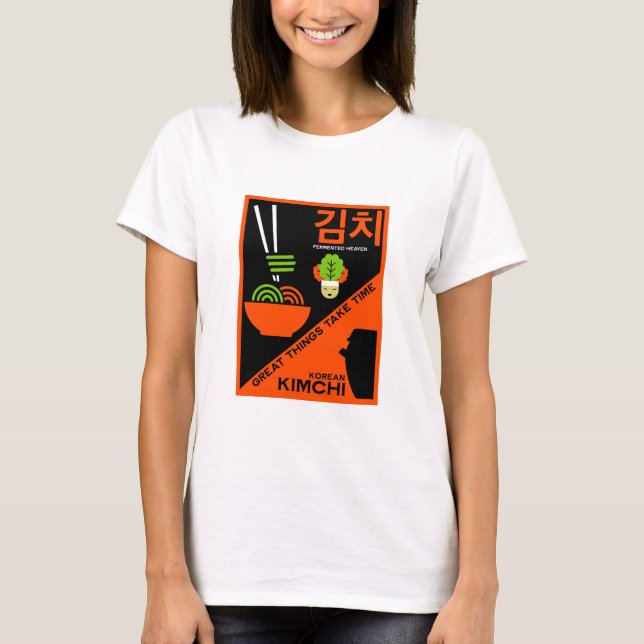 Koreanisch Kimchi Kitchen Art T-Shirt (Vorderseite)