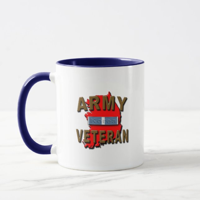 Koreanisch+Kriegsveteran-Service-Band, ARMEE Tasse (Links)