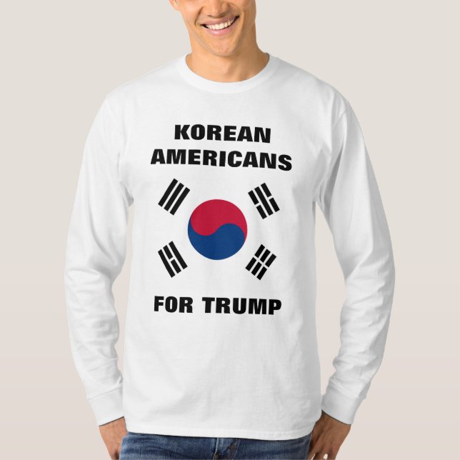 KOREANISCHE AMERIKANER FÜR TRUMP T-Shirt (Vorderseite)