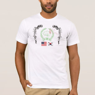 Koreanische Faust und Drachen T-Shirt