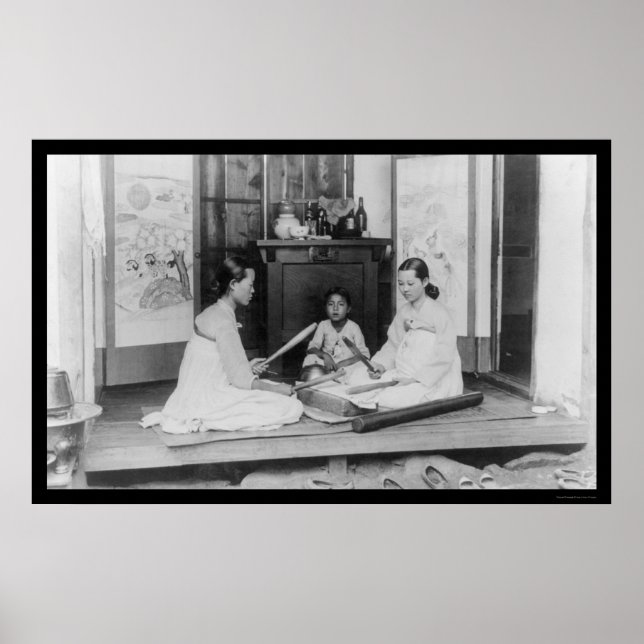 Koreanische Frauenmoräne 1910 Poster (Vorne)