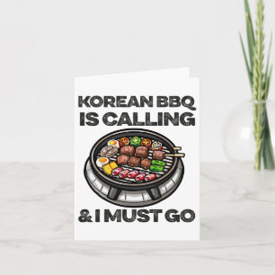Koreanische Grillen Funny Korean Byrbecue Food Lov Karte