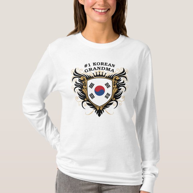 Koreanische Großmutter der Nr.-eine T-Shirt (Vorderseite)