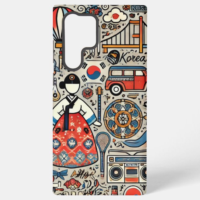 Koreanische Kultur Inspiriert Galaxy S22 Ultra Cas Samsung Galaxy Hülle (Rückseite)