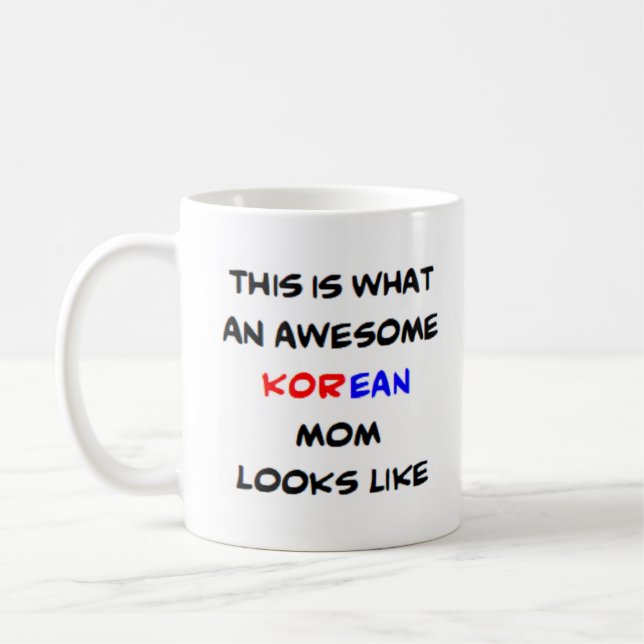 koreanische Mutter, phantastisch Kaffeetasse (Links)