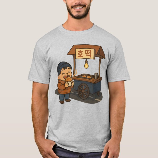 Koreanische Nächte: Hotteok T-Shirt (Vorderseite)