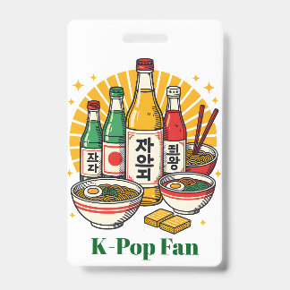 Koreanische Pop Kultur Brustdruck Ausweis