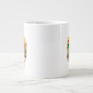 Koreanische Popkultur-Brustdruck-Espresso-Tasse Jumbo-Tasse