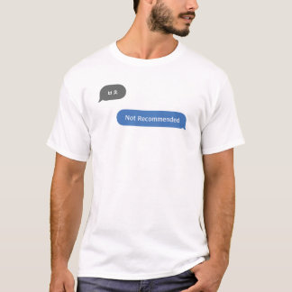 Koreanische Slang Chat-Blase ㅂ nicht empfohlen ㅊ T-Shirt