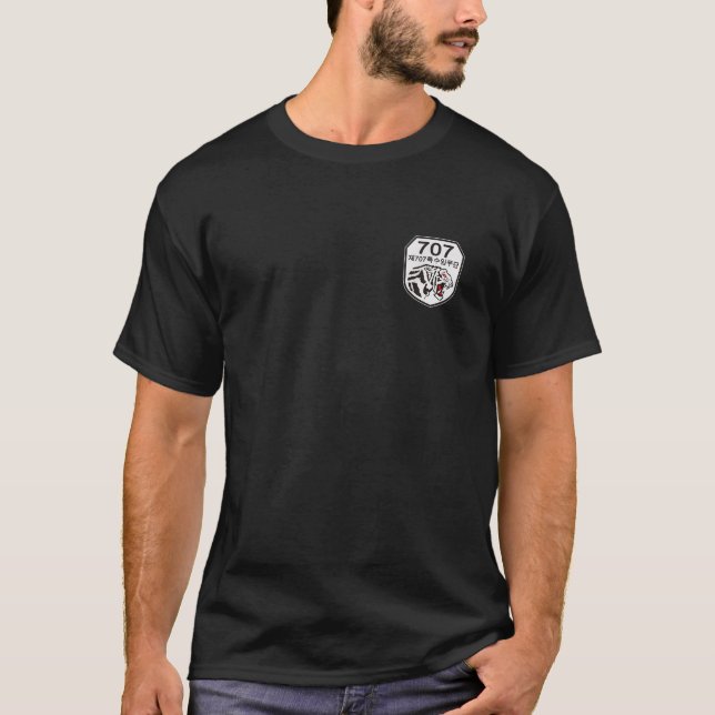 Koreanische Sondertruppe 707. Militärischer Korea- T-Shirt (Vorderseite)