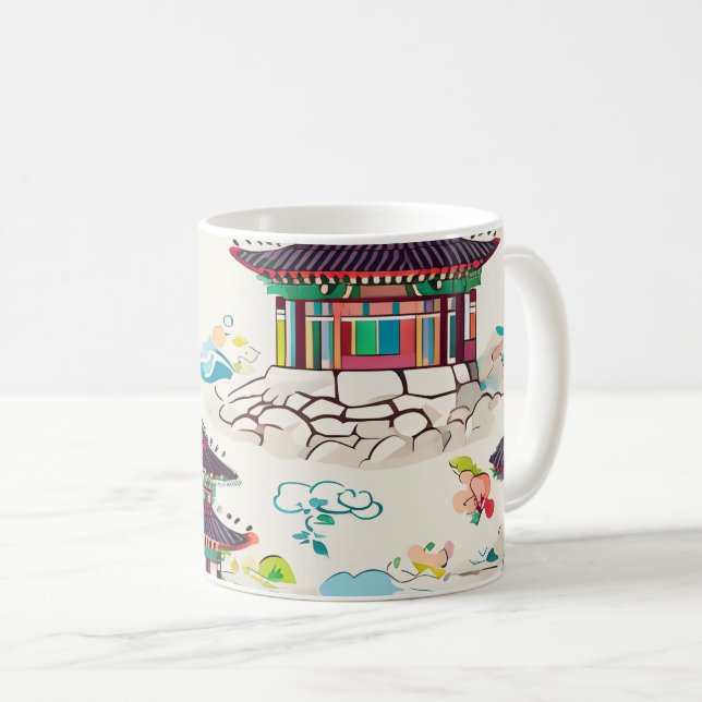 Koreanische traditionelle Tasse (VorderseiteRechts)