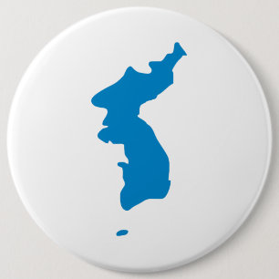 Koreanische Vereinheitlichungs-Flagge Button