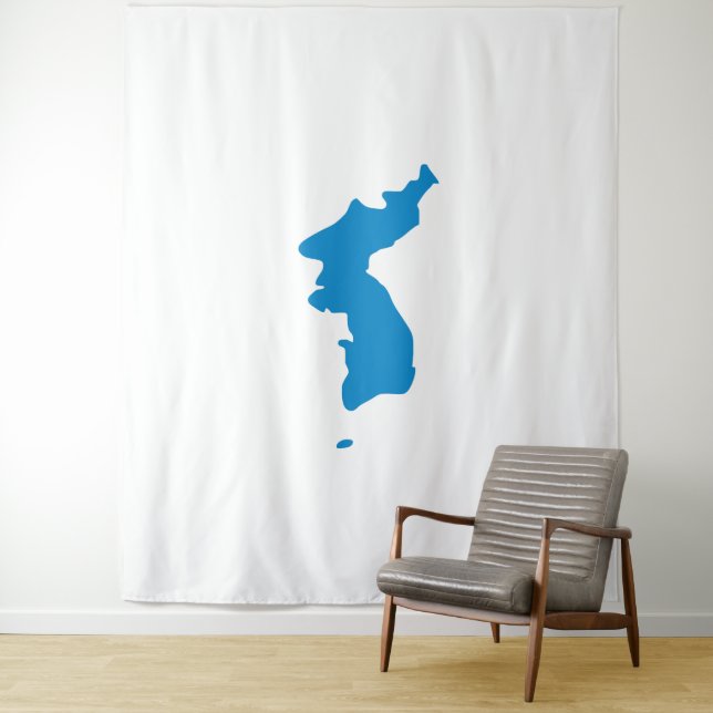 Koreanische Vereinheitlichungs-Flagge Wandteppich (Beispiel)