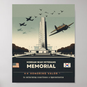 koreanische Veteranendenkmal Poster