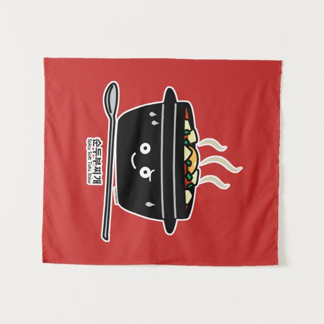 Koreanische würzige weiche wandteppich (Vorderseite (Horizontal))