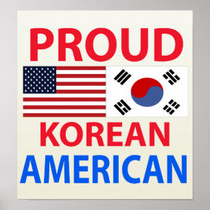 Koreanischer Amerikaner Poster