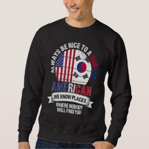 Koreanischer Amerikaner Wir kennen Orte, an denen Sweatshirt