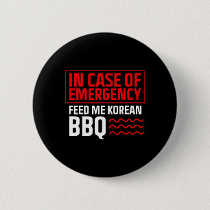 Koreanischer Bbq - Koreanischer Food Fan - Koreani Button
