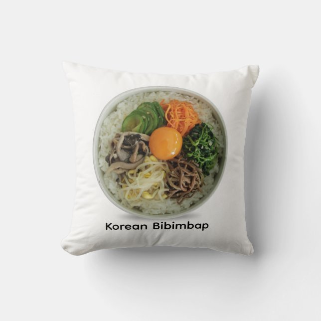 Koreanischer Bibimbap Kissen (Vorderseite)