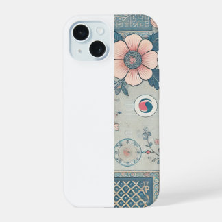 Koreanischer Blüten-Kunst-iPhone-Hülle iPhone 15 Hülle