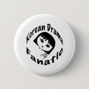 Koreanischer Drama-Fan-Knopf Button
