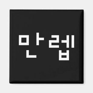 Koreanischer Experte 만 렙 Manleb   Hangul Language Magnet
