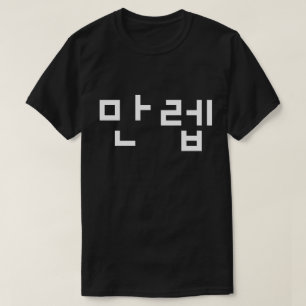 Koreanischer Experte 만 렙 Manleb   Hangul Language  T-Shirt