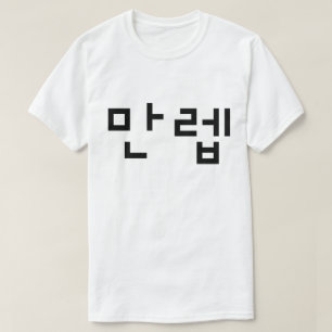 Koreanischer Experte 만 렙 Manleb   Hangul Language T-Shirt