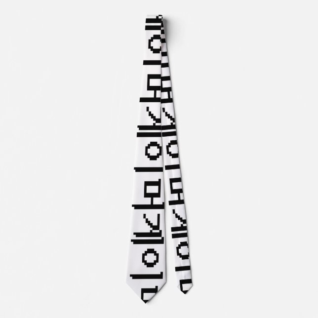 Koreanischer Gamer 게 이 머 Krawatte (Vorderseite)