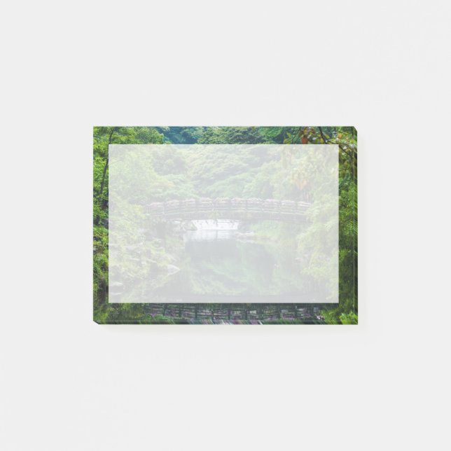 Koreanischer Garten und Brücke Post-it Klebezettel (Vorderseite)