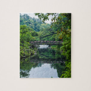 Koreanischer Garten und Brücke Puzzle