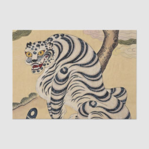 Koreanischer gestreifter Tiger Minhwa Seidenpapier