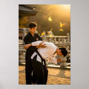 Koreanischer Hapkido Selbstverteidigung Poster