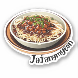 Koreanischer Jajangmyeon Aufkleber