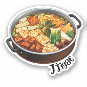 Koreanischer Jjigae Aufkleber