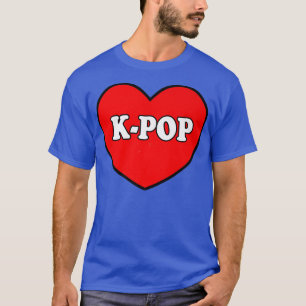 Koreanischer K-Pop Snap Finger Heart Hand I Liebe T-Shirt