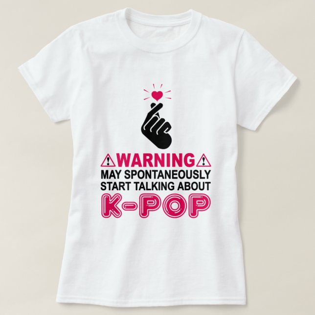 Koreanischer KPop-Musikfreund liebt Damen und Herr T-Shirt (Design vorne)