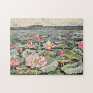 Koreanischer Palast-Lotus-Teich Puzzle