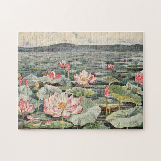 Koreanischer Palast-Lotus-Teich Puzzle (Horizontal)
