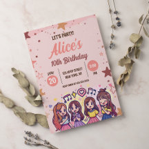 Koreanischer Pop Music Star K-Pop Thema Geburtstag