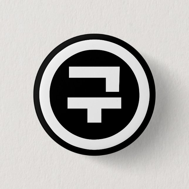 Koreanischer Sino Nummer 9 Nine 구 【Gu】 Hangul Button (Vorderseite)