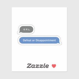 Koreanischer Slang Chat Bubble ㅇ ㅈ ㄴ Aufkleber